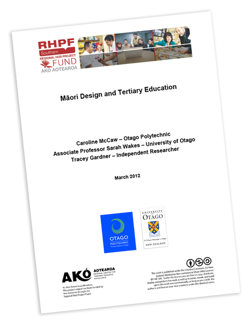 Māori Design and Tertiary Education report cover