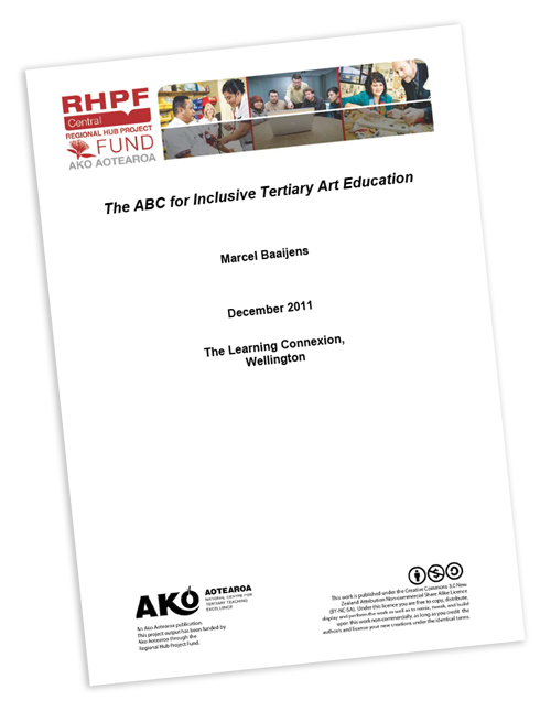 The ABCs for inclusive art education report cover