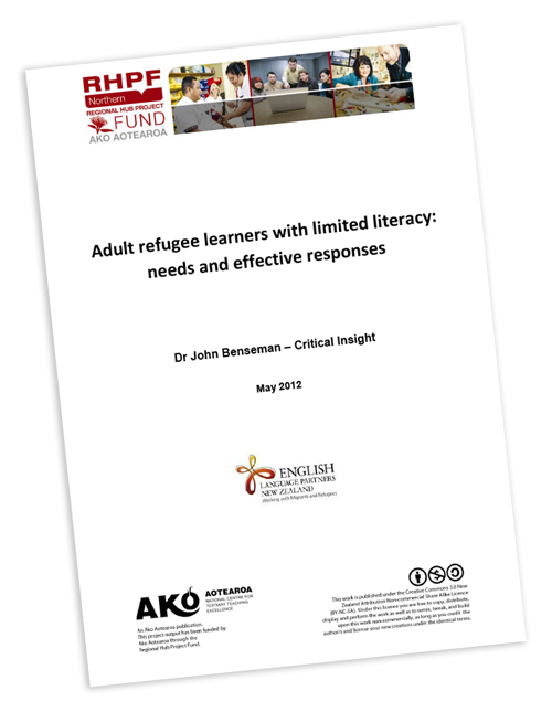 adult refugee literacy needs report cover