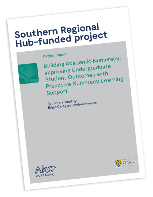 Building academic numeracy report cover