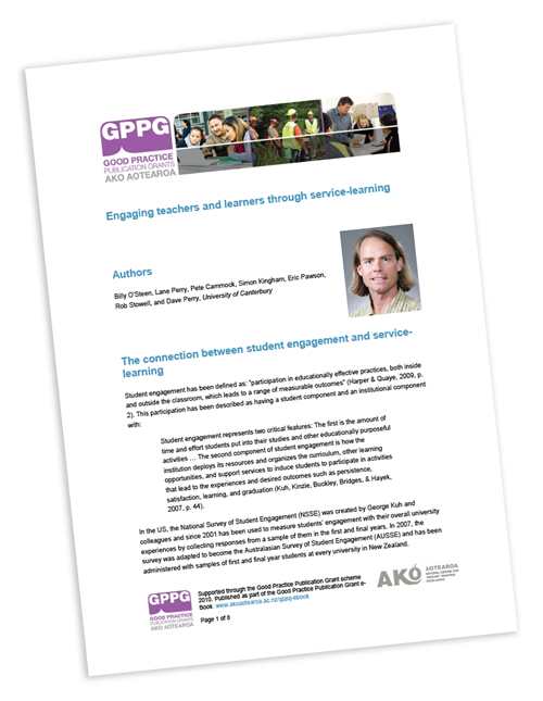 engaging students through service learning report cover