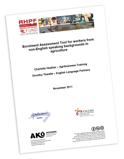 enrolment assessment tool report cover