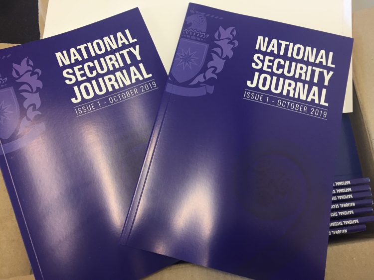 Picture of First Issue of the National Security Journal