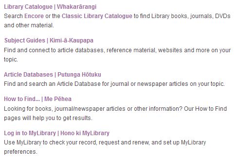 Māori on home page