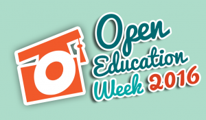Open Education Week 2016 Logo - Blue BG