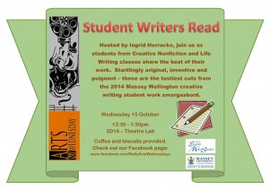 Student Writers Read 15 Oct