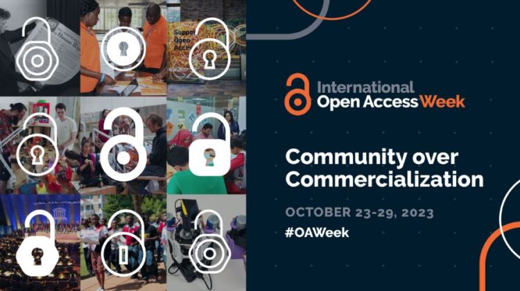 Open acces week 2023: Community over commercialisation